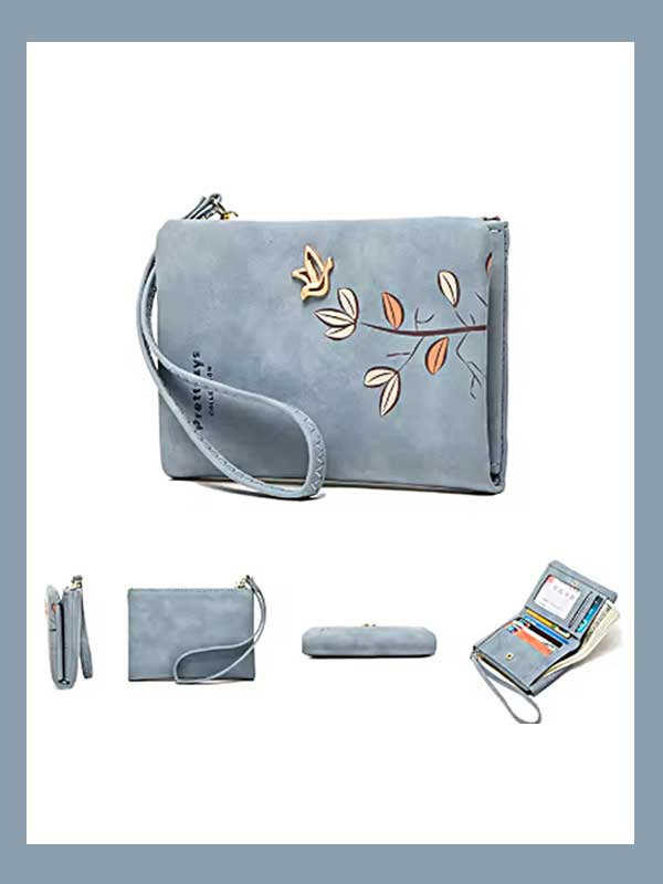 Haven orange vegan leather wristlet wallet, photo 4 of 4