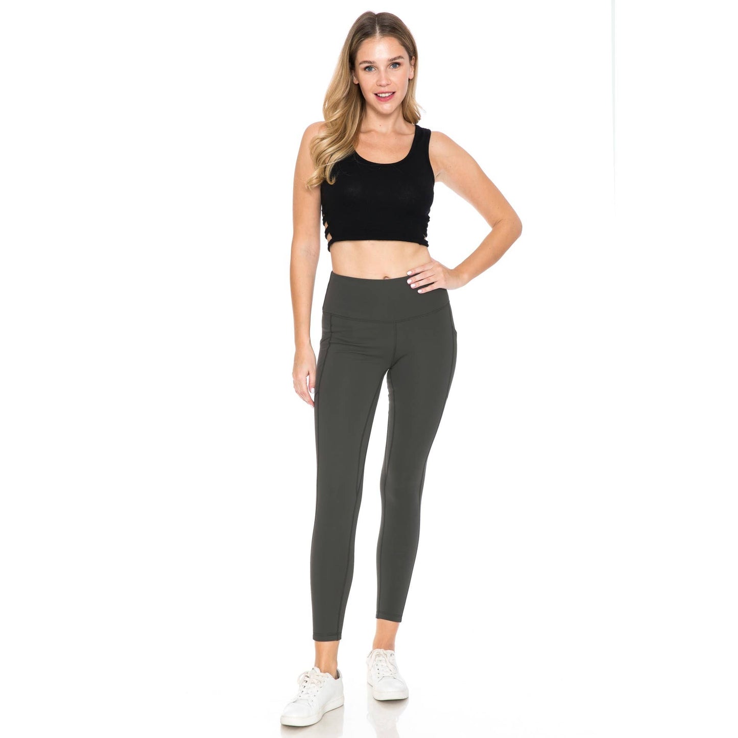 Fleece Lined Activewear Leggings: Black