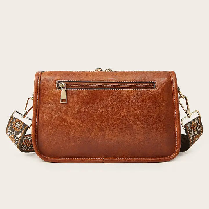 Bohemian Wide Shoulder Strap Crossbody Bag