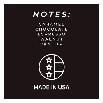 Cafe Noir fragrance notes: caramel, chocolate, espresso, walnut and vanilla