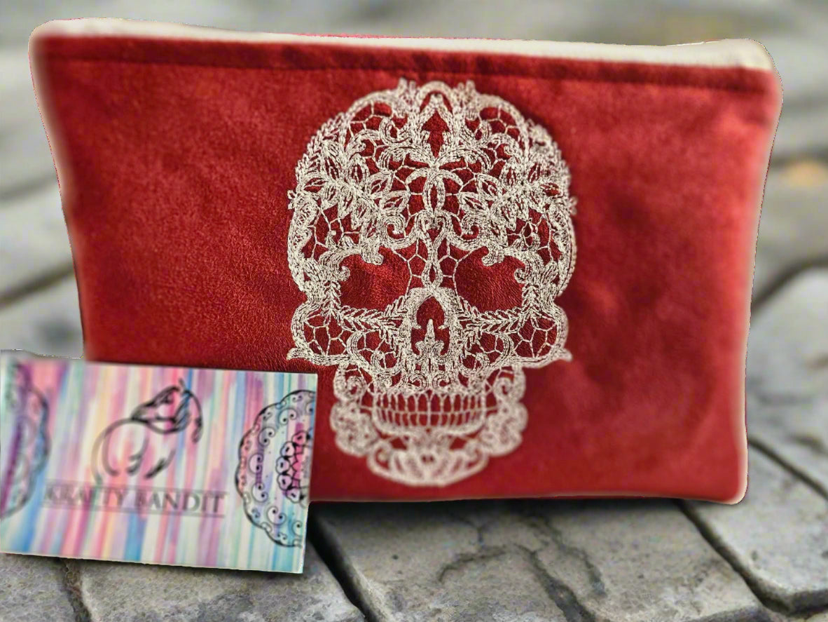 Skull Zip Pouch