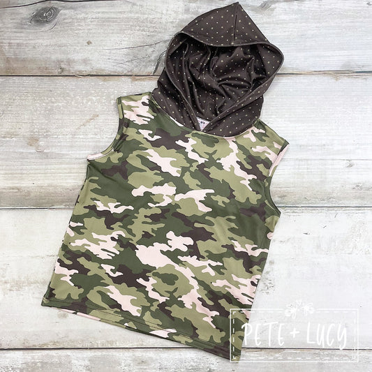 Camp Cuties Camo Sleeveless Top 10/12