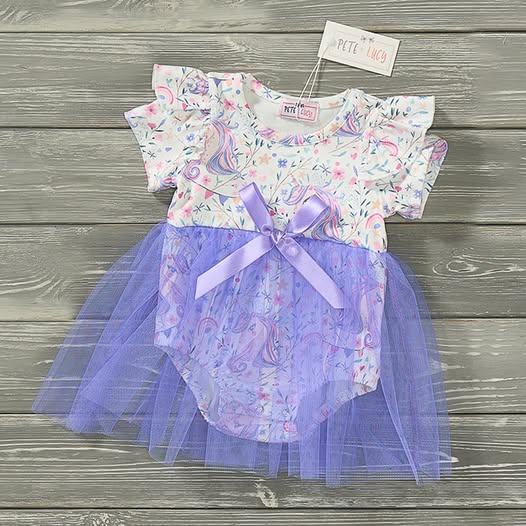 Lovely Unicorn Romper 12-18mos