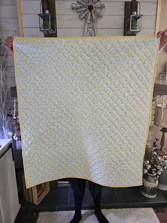34x39 Quilted Ducky Baby Quilt