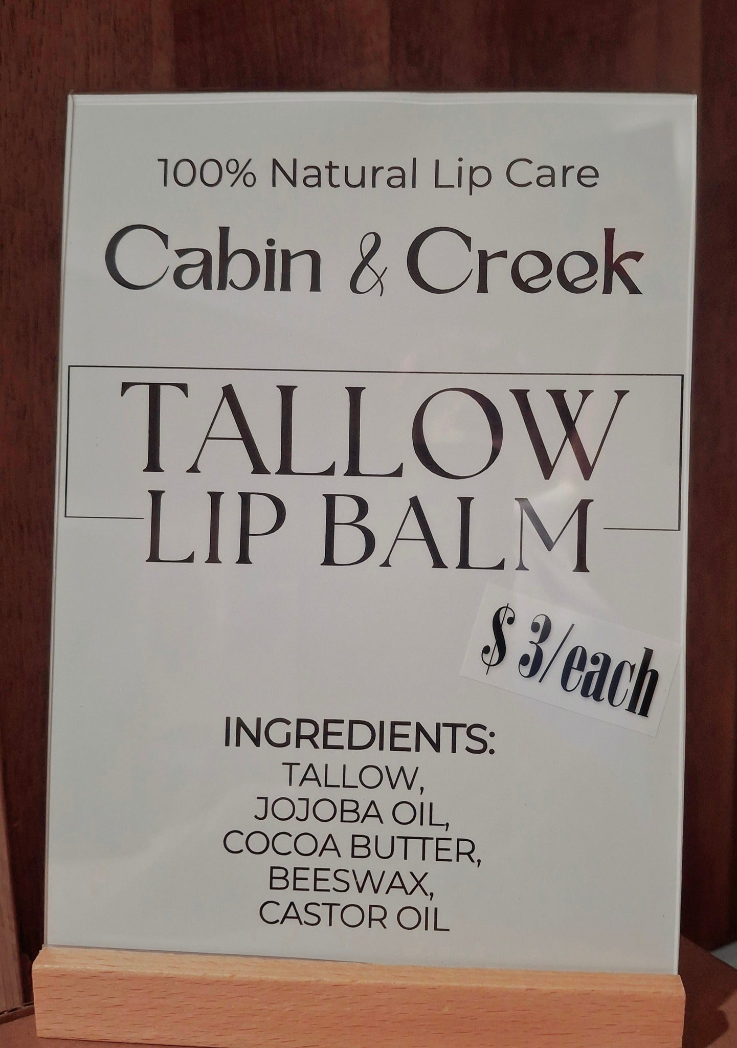 Tallow Lip Balm