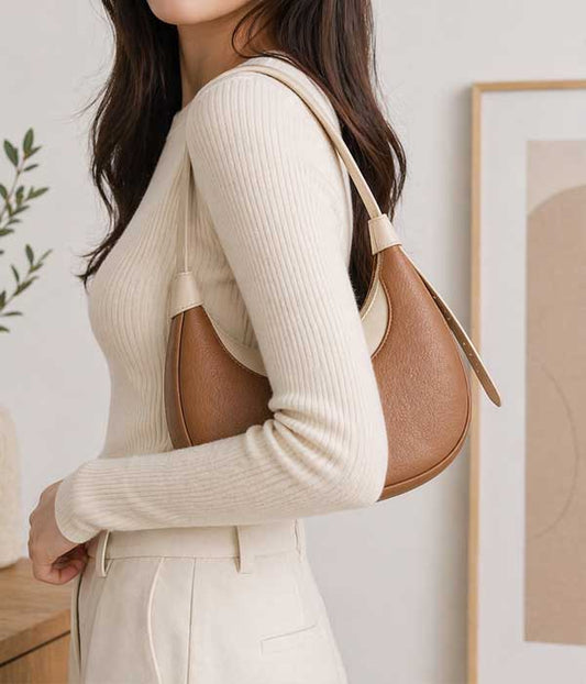 Cressie Crescent Shoulder Bag - Pink, vegan leather, photo 2 of 3