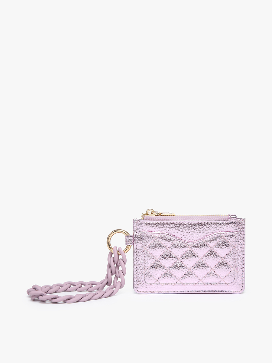 Rhodes Quilted Wallet w/ Chain Bangle: Cupid
