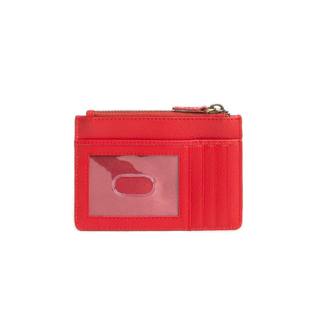 Bloom on the Range Credit Card Wallet:  Scarlet