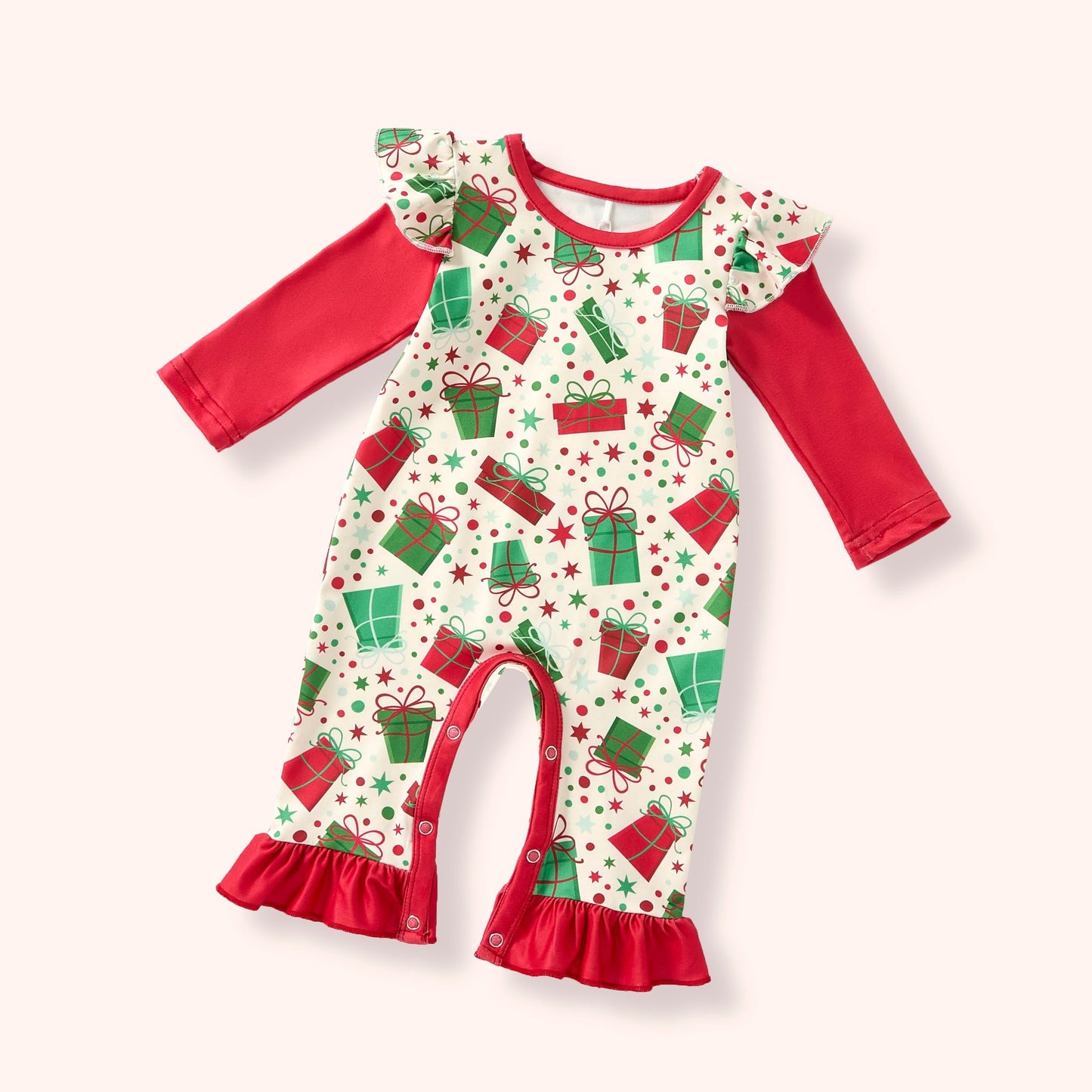 All Wrapped Up Girl Romper 6-9 mos