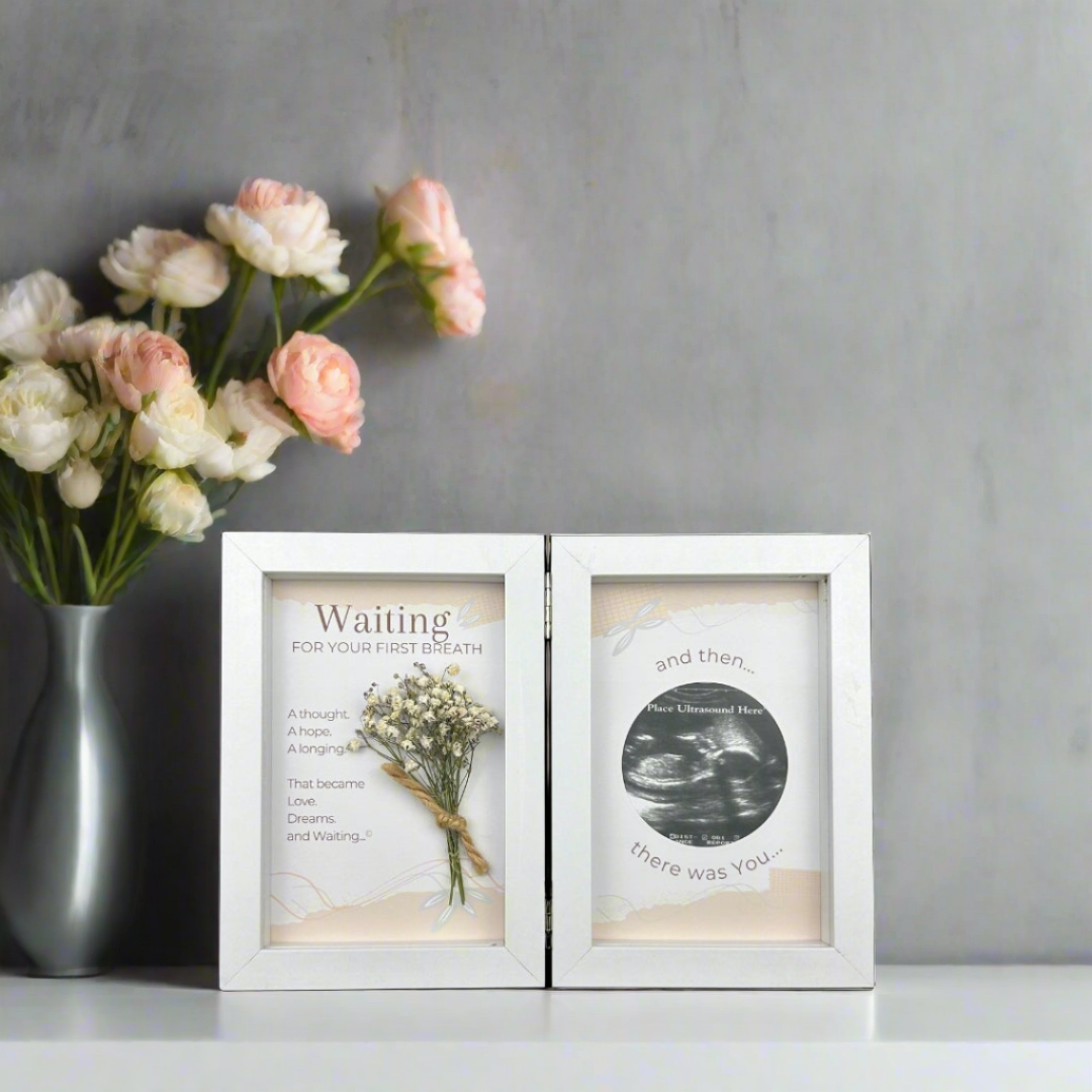 First Breath Ultrasound Keepsake Frame 4x6 Shadow Box