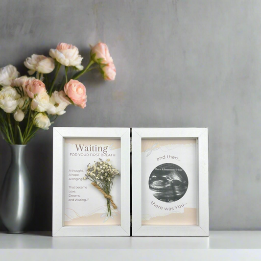 First Breath Ultrasound Keepsake Frame 4x6 Shadow Box