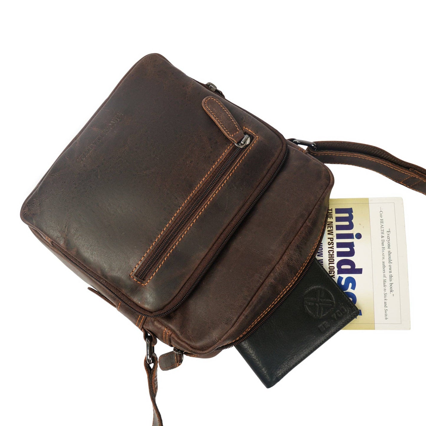 Cove Leather Crossbody Bag – Unisex – Brown
