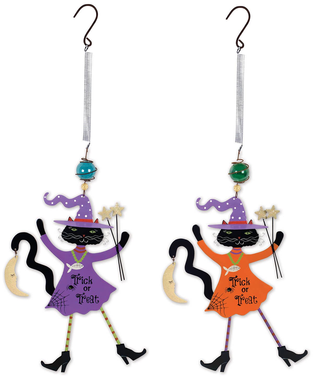 Cat witch bouncy on a springy wire, assorted styles
