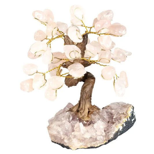 Rose Quartz Gemstone Tree