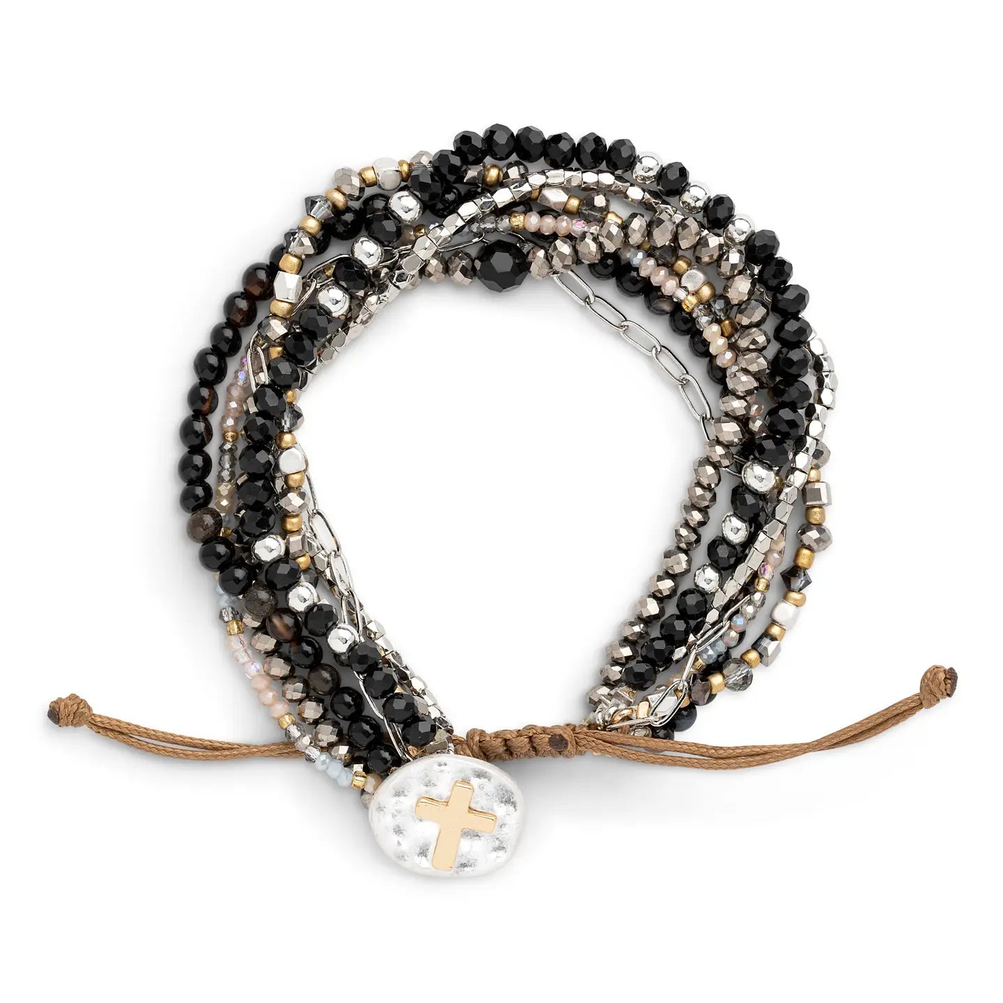 Beaded Prayer Bracelet - Black