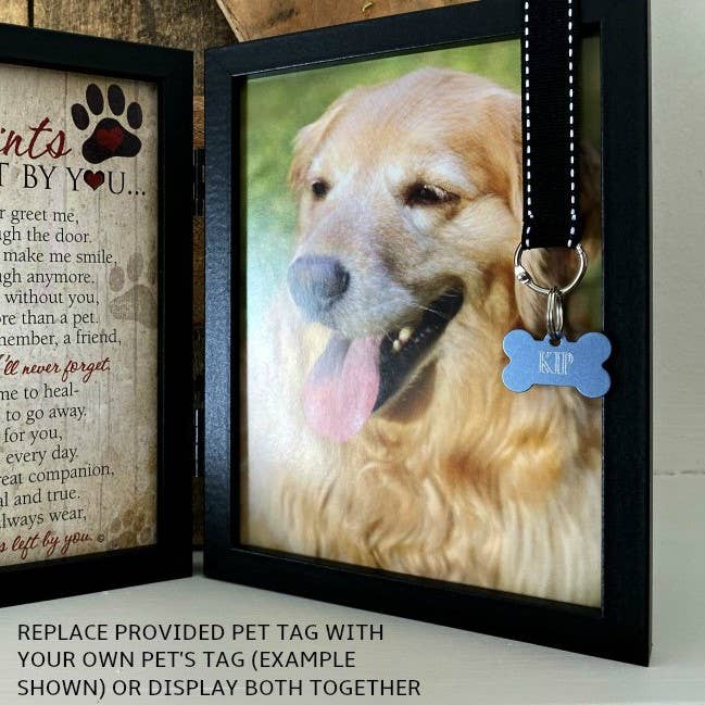 Pawprints Left By You Pet Memorial Frame for  Dog 6070