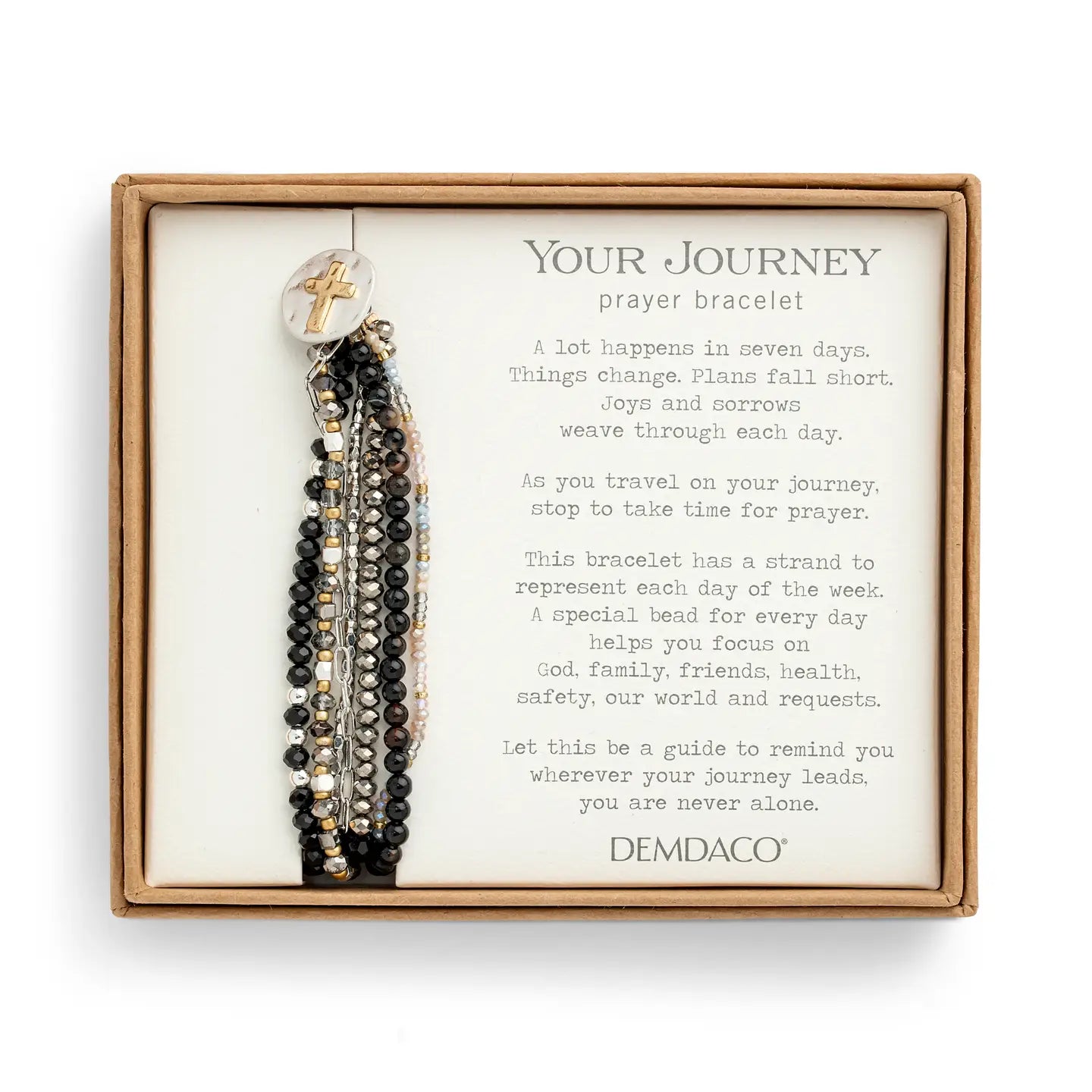 Beaded Prayer Bracelet - Black