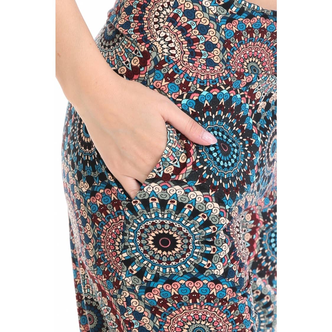 Buttery Soft Print Pajama Pants with Drawstring: MULTI