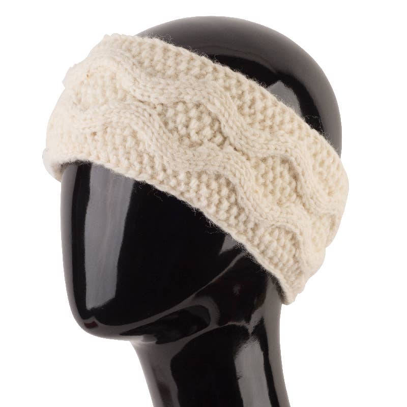 Nepali Wool Headband: TAUPE