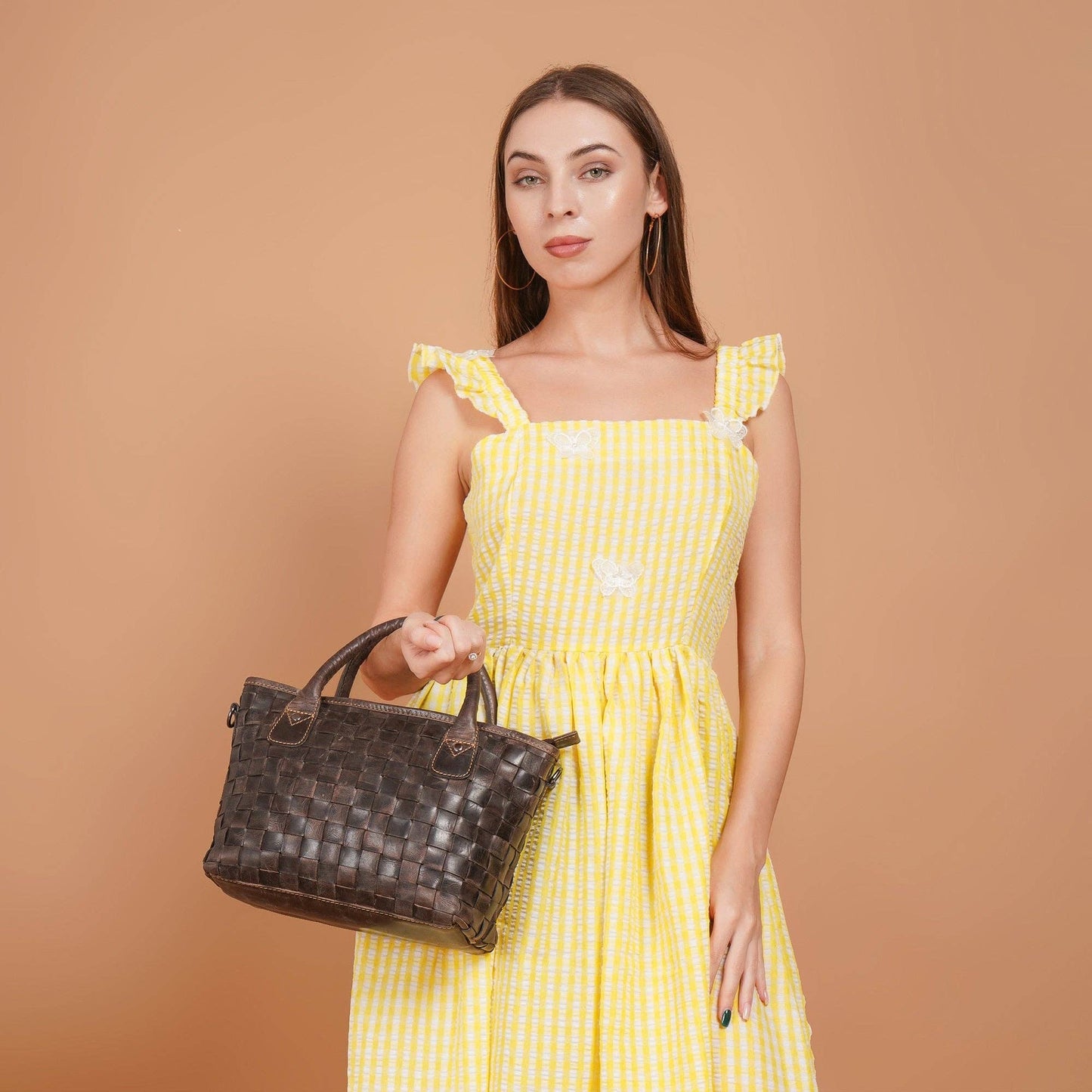 Florence Leather Tote Bag – Women – Brown