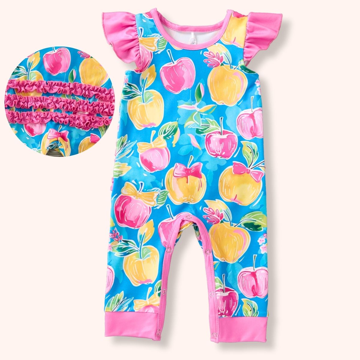 A+ Apples Infant Romper 0-3mos