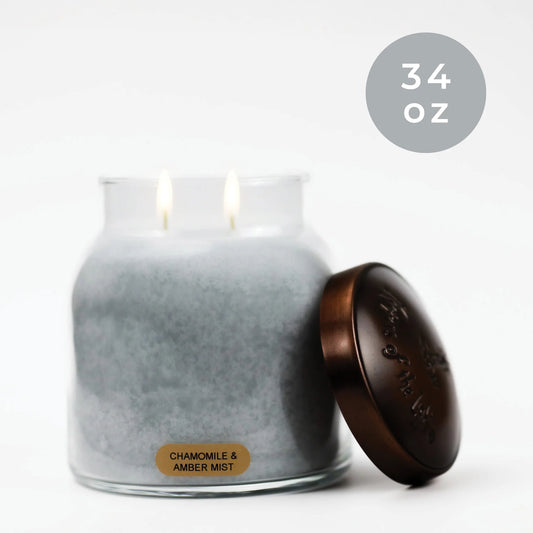 Chamomile & Amber Mist - 34 oz Papa Candle