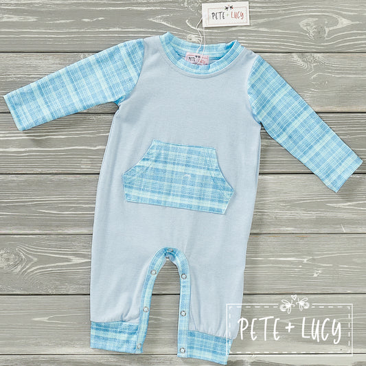 Country Denim Boys Romper 6-9mos