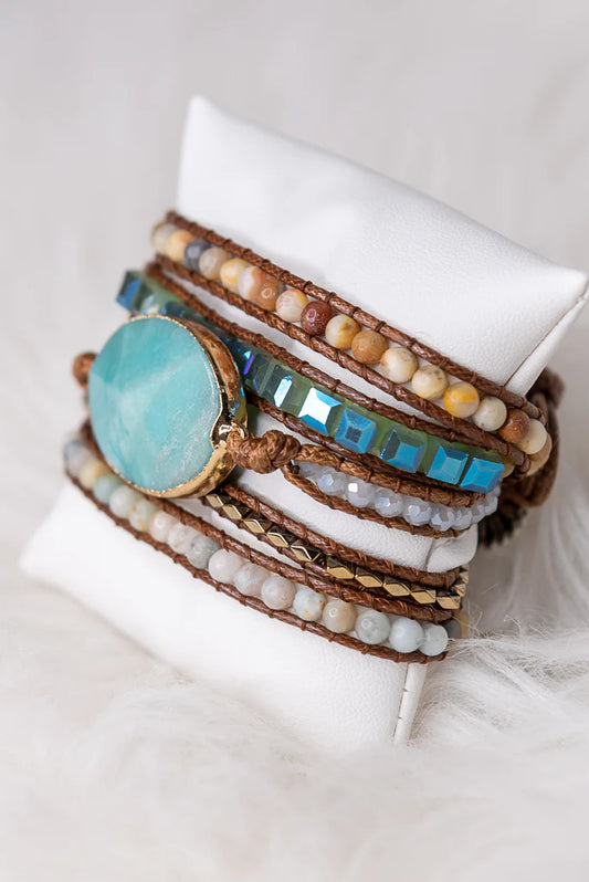 Kelly Vegan Leather Wrap Bracelet, photo 2 of 17