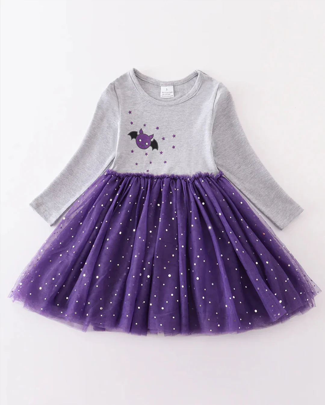 Purple Tulle Bat Girls Dress Size 2T