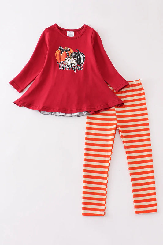 Thankful Pumpkins 2 Piece Set Size 2T