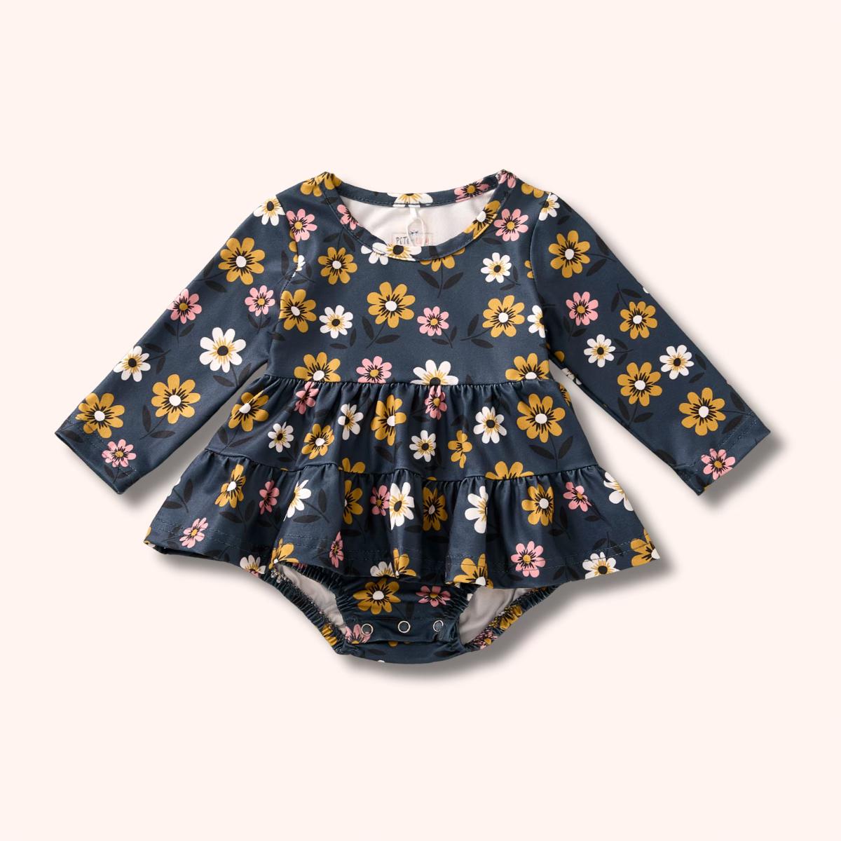 Golden Bouquet Girls Infant Romper 18-24mos
