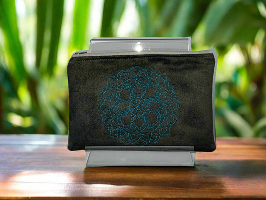 Mandala Zip Pouch - Turquoise