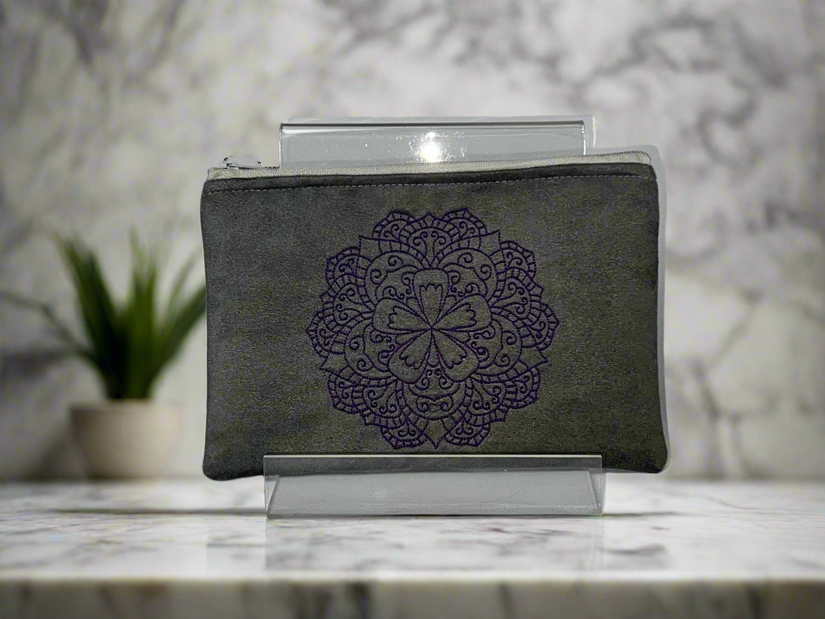 Mandala Zip Pouch - Purple