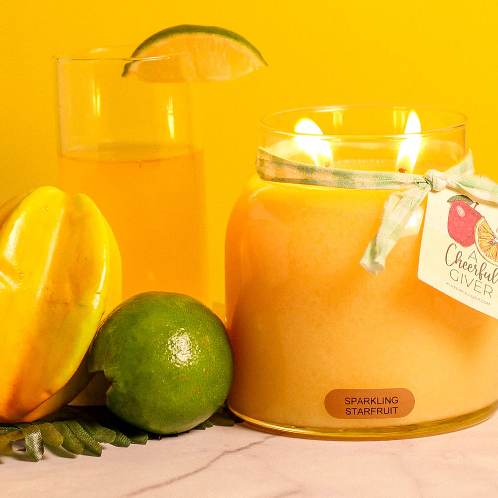 Sparkling Starfruit - 34 oz Papa Candle