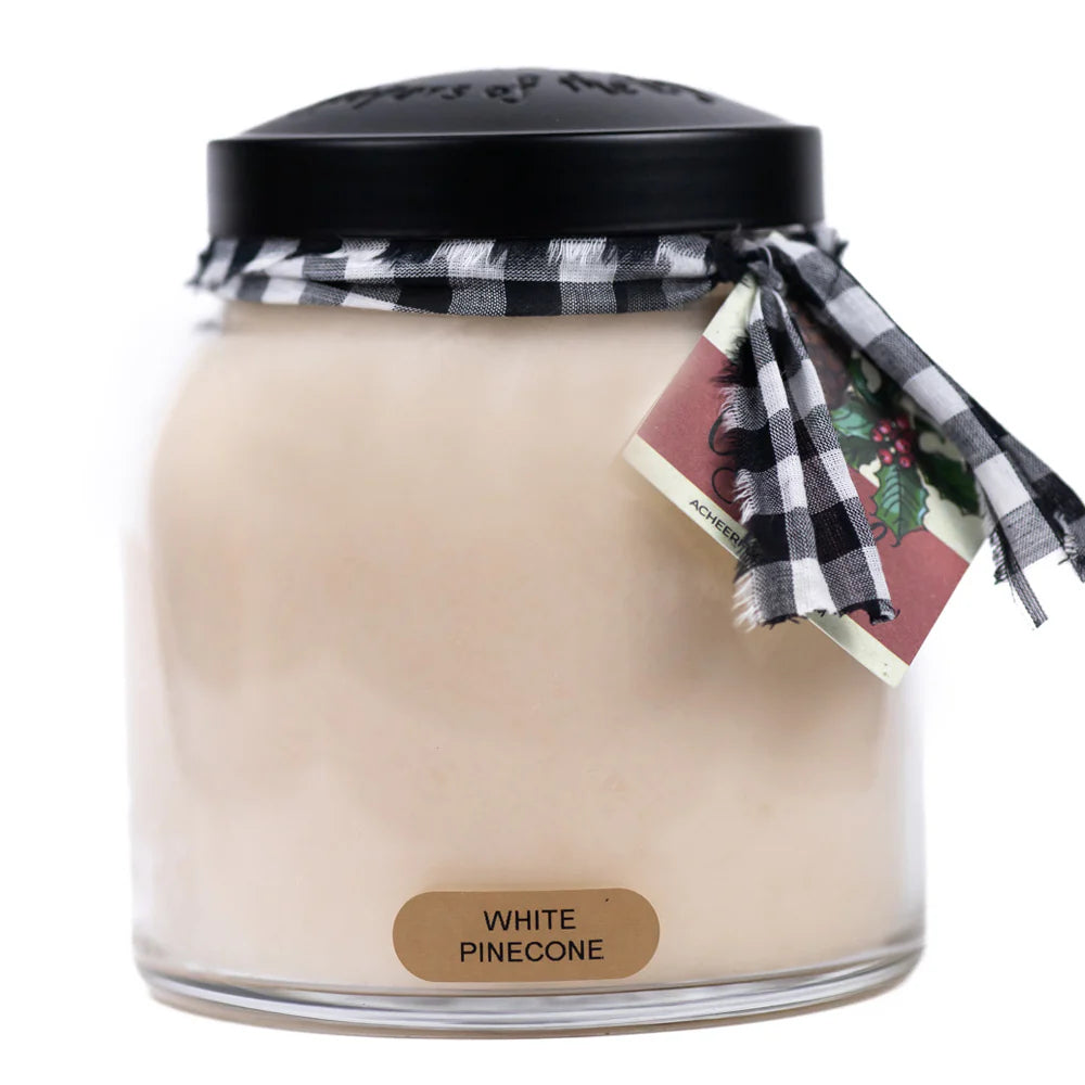 White Pinecone - 34 oz Papa Candle