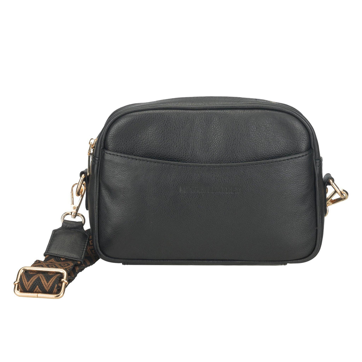 Evelyn Leather Crossbody Bag – Women – Black