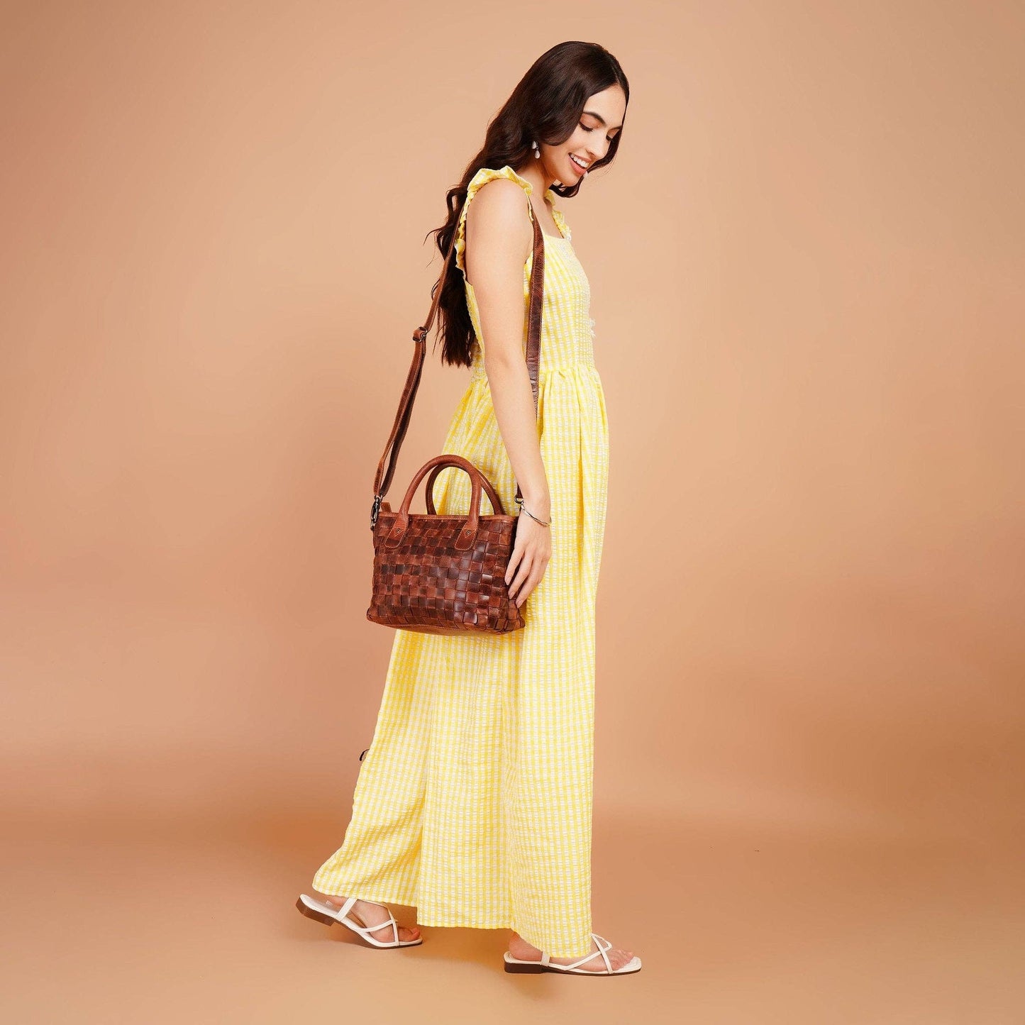 Florence Leather Tote Bag – Women – Chestnut