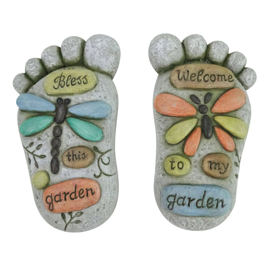 Alpine Foot-Shaped Butterfly & Dragonfly Stepping Stones, photo 2 of 3