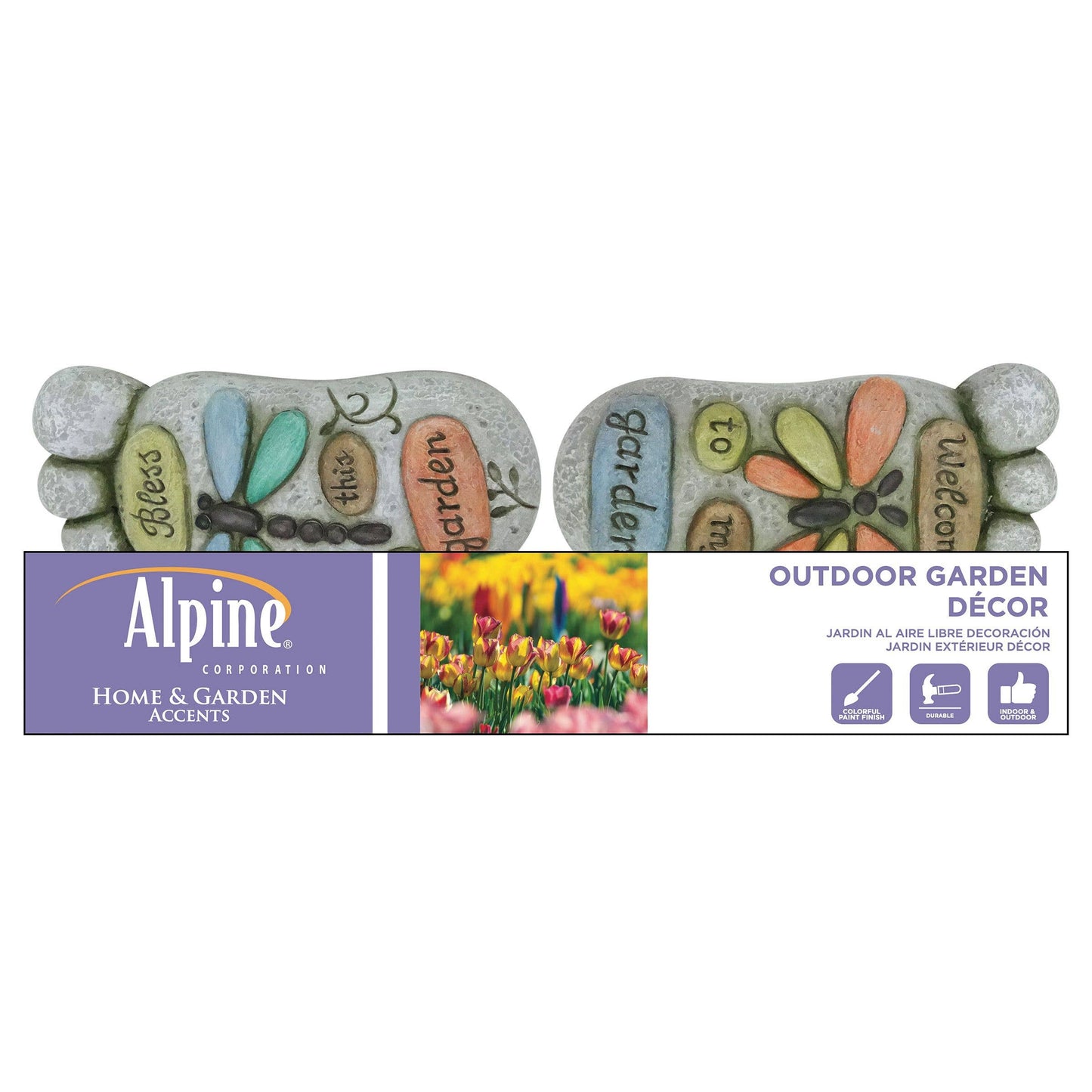Alpine Foot-Shaped Butterfly & Dragonfly Stepping Stones, photo 3 of 3