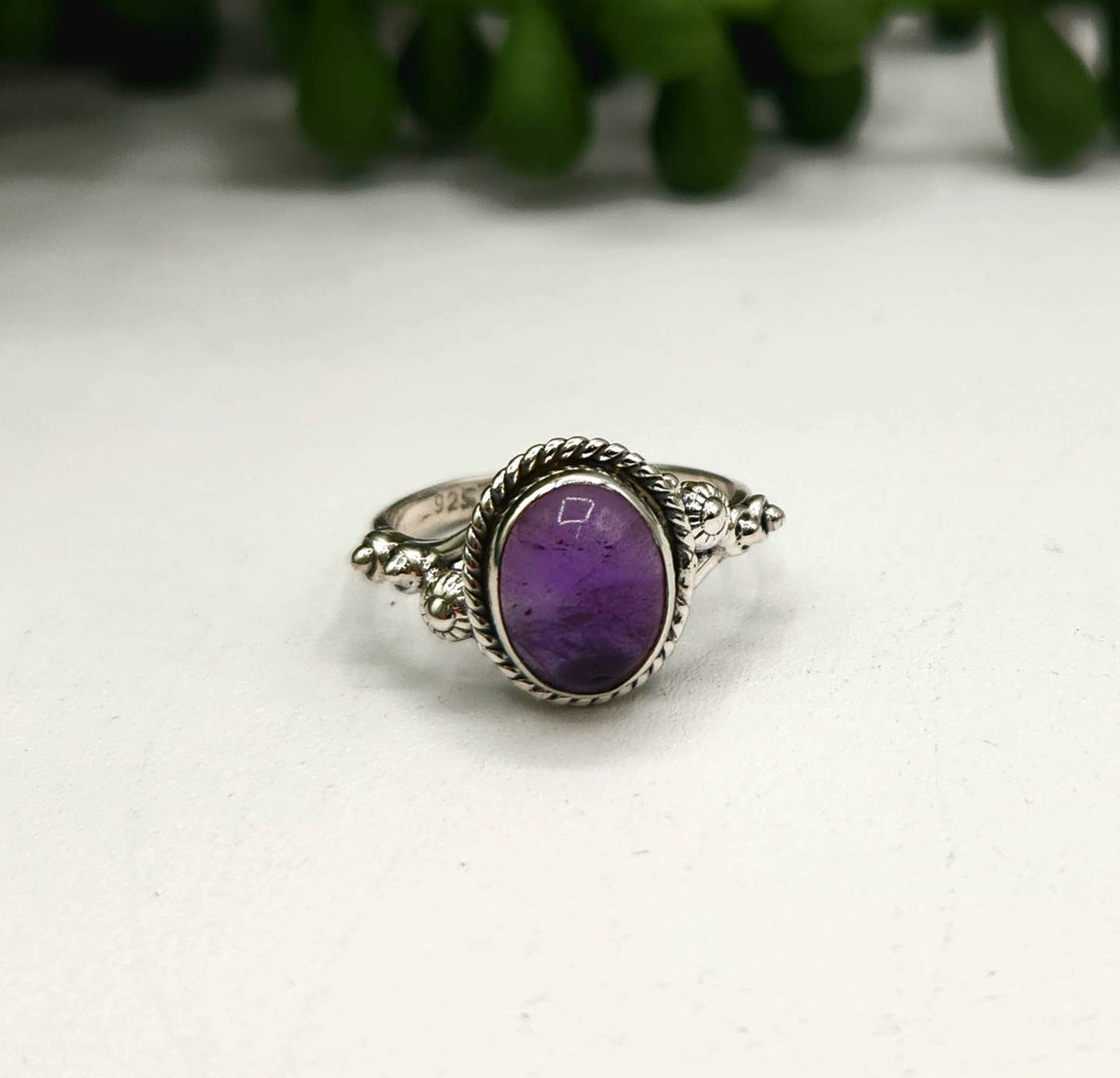Amethyst Sterling Silver Ring - Size 7, photo 3 of 5