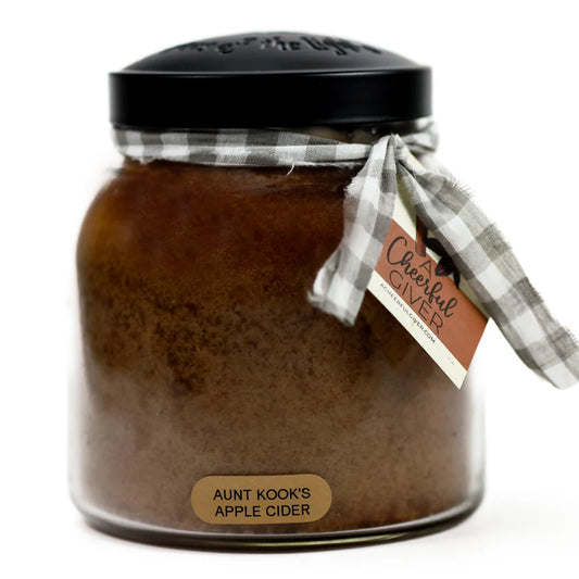 Aunt Kook's Apple Cider - 34 oz Papa Candle