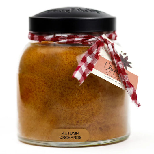 Autumn Orchards 34 oz Papa jar candle by A Cheerful Giver