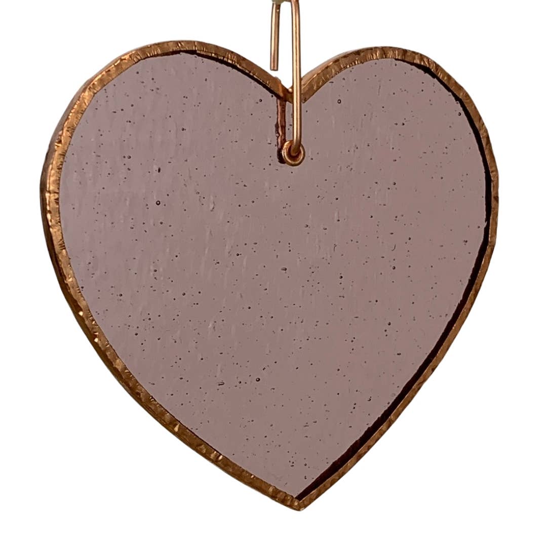 Mom Now that I'm Older: Handmade Stained Glass Heart 7800