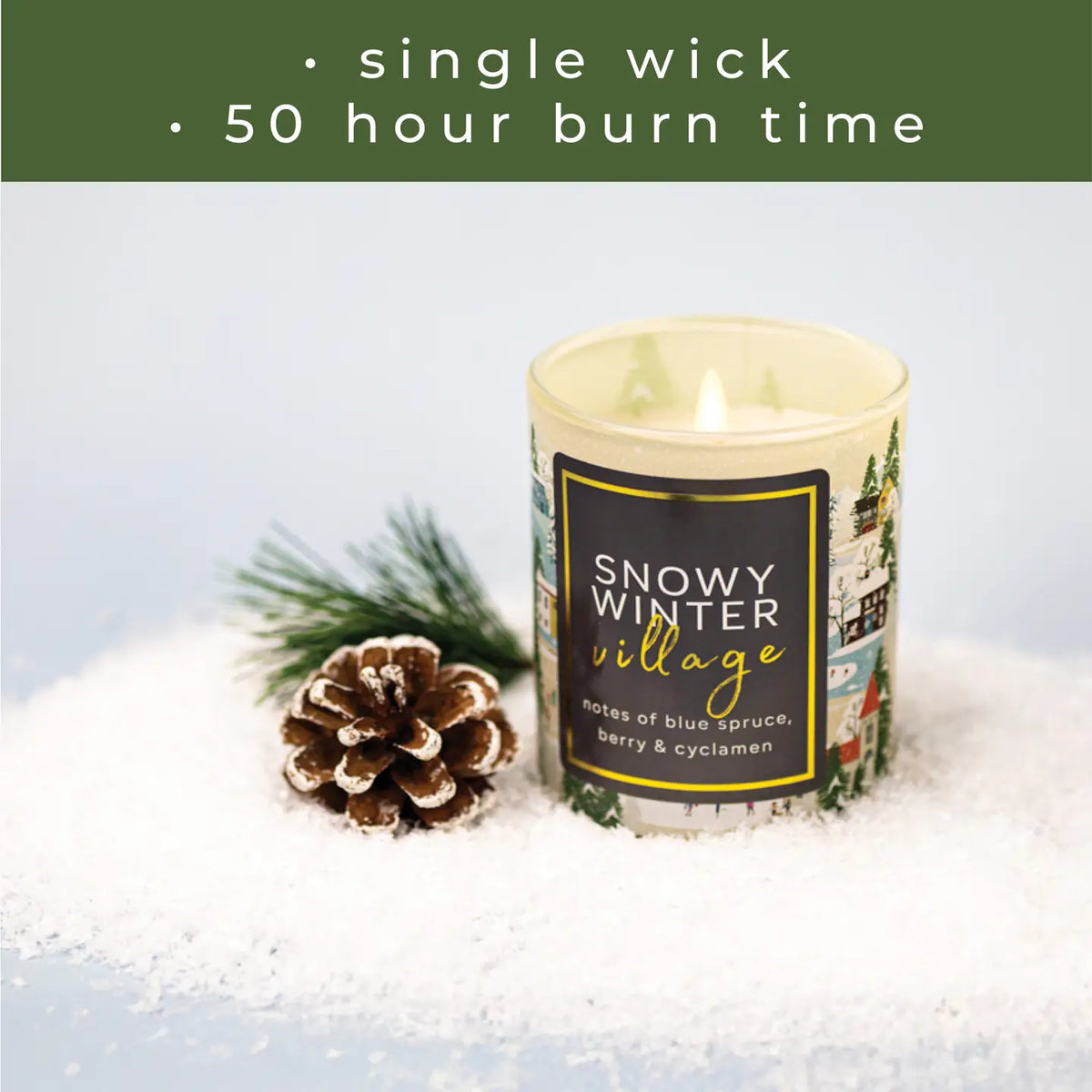 Snowy Winter Village – 10oz Winter Scented Gift Candle