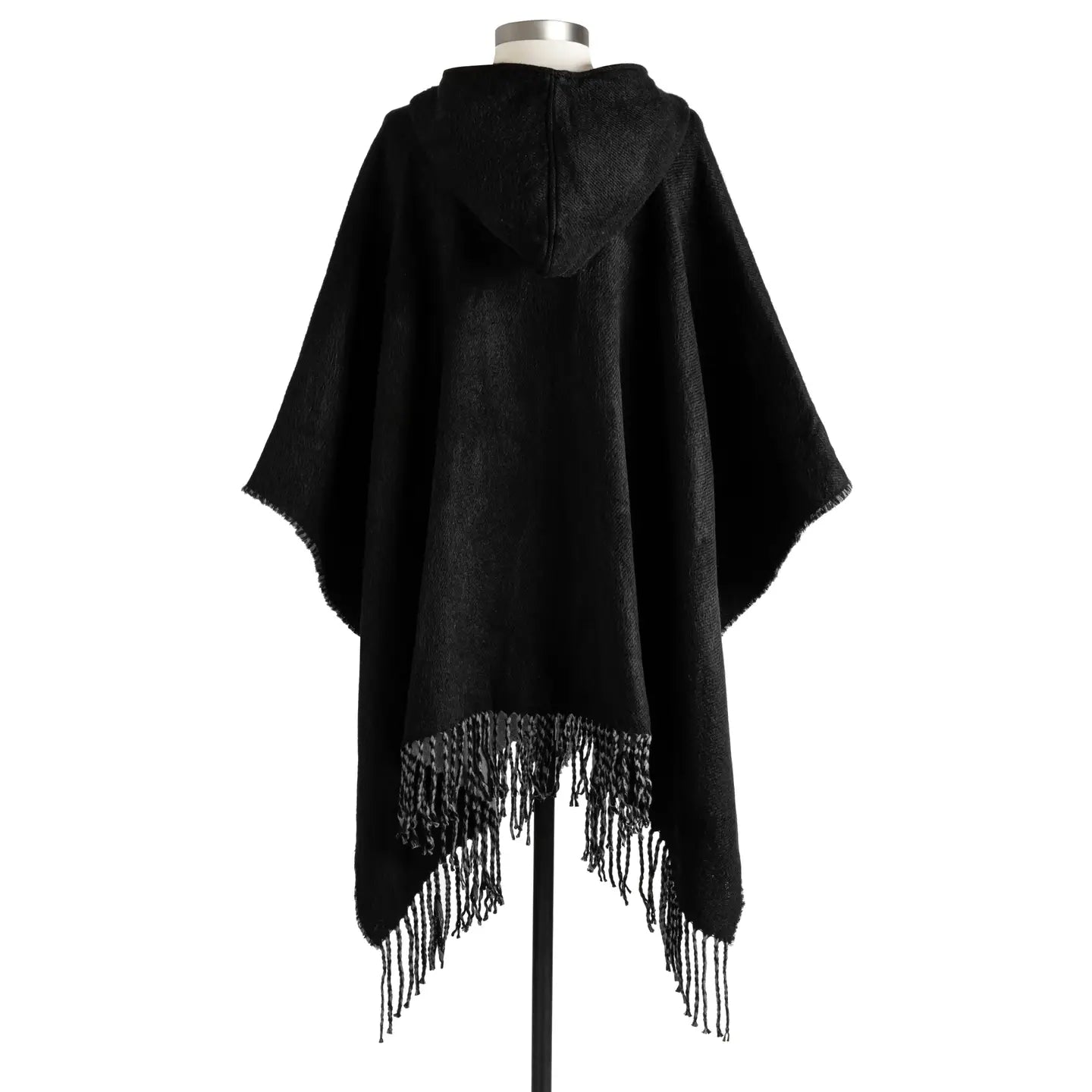 Hooded Pocket Wrap - Black