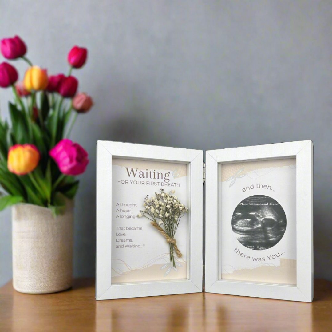 First Breath Ultrasound Keepsake Frame 4x6 Shadow Box