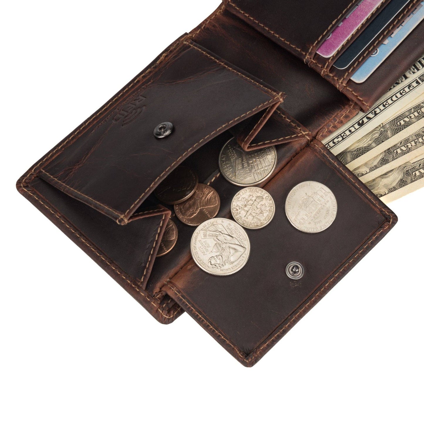 Charlie Leather Wallet – Men – Brown