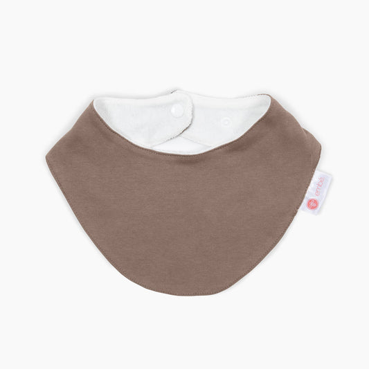 Bandana Bib - Cocoa, 100% cotton