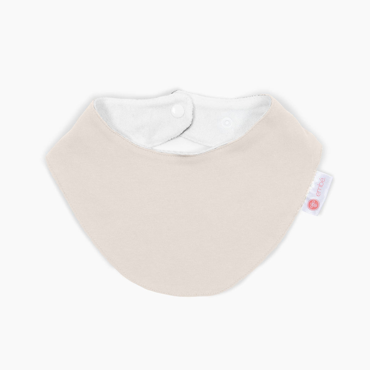 Bandana Bib - Cream, 100% cotton