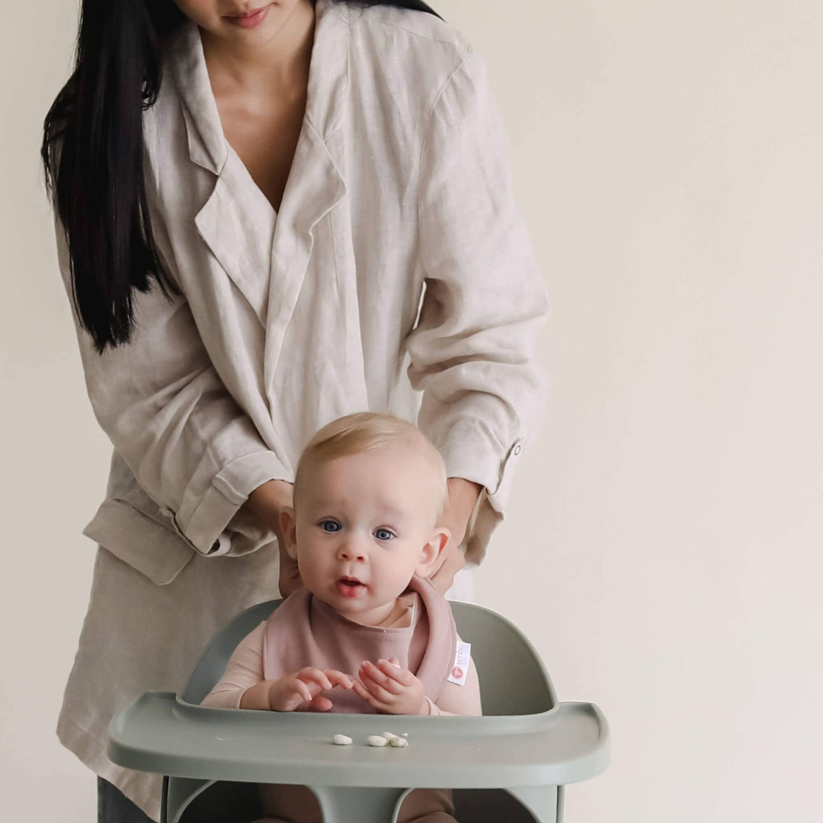 Bandana Bib - Guava, 100% cotton, photo 3 of 4